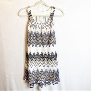 Scoop Neck Chevron Top Sz 3x